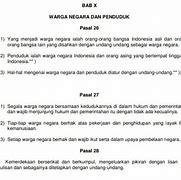 Pasal 27 Ayat 1 Hak Warga Negaranya Apa